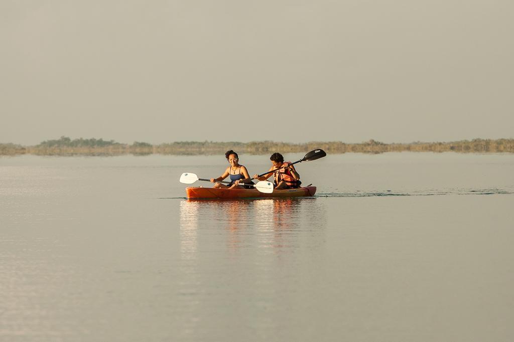 Hotel Laguna Bacalar Buitenkant foto